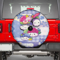 Japanese Kawaii Sushi Spare Tire Cover Blue Wagara Palaka This Is How I Roll LT9 - Polynesian Pride