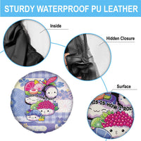 Japanese Kawaii Sushi Spare Tire Cover Blue Wagara Palaka This Is How I Roll LT9 - Polynesian Pride