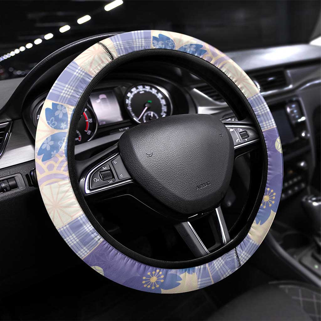Japanese Kawaii Sushi Steering Wheel Cover Blue Wagara Palaka This Is How I Roll LT9 Universal Fit Blue - Polynesian Pride