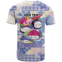 Personalized Japanese Kawaii Sushi T Shirt Blue Wagara Palaka This Is How I Roll LT9 - Polynesian Pride