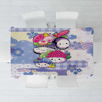 Japanese Kawaii Sushi Tablecloth Blue Wagara Palaka This Is How I Roll