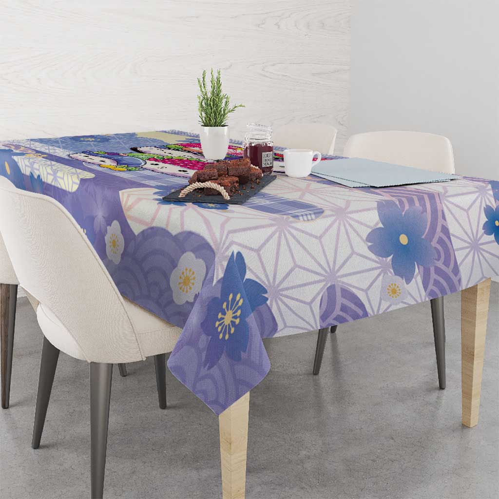 Japanese Kawaii Sushi Tablecloth Blue Wagara Palaka This Is How I Roll
