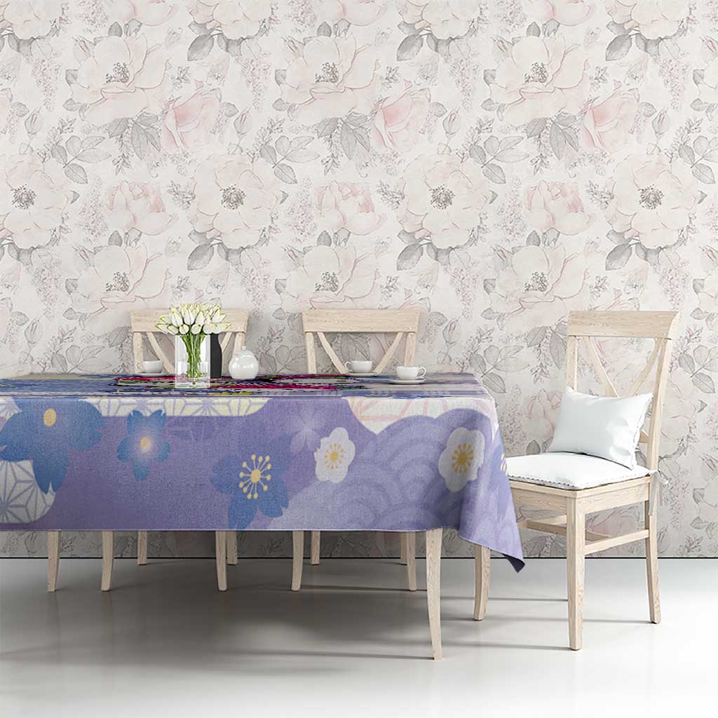 Japanese Kawaii Sushi Tablecloth Blue Wagara Palaka This Is How I Roll