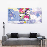 Japanese Kawaii Sushi Tapestry Blue Wagara Palaka This Is How I Roll LT9 - Polynesian Pride