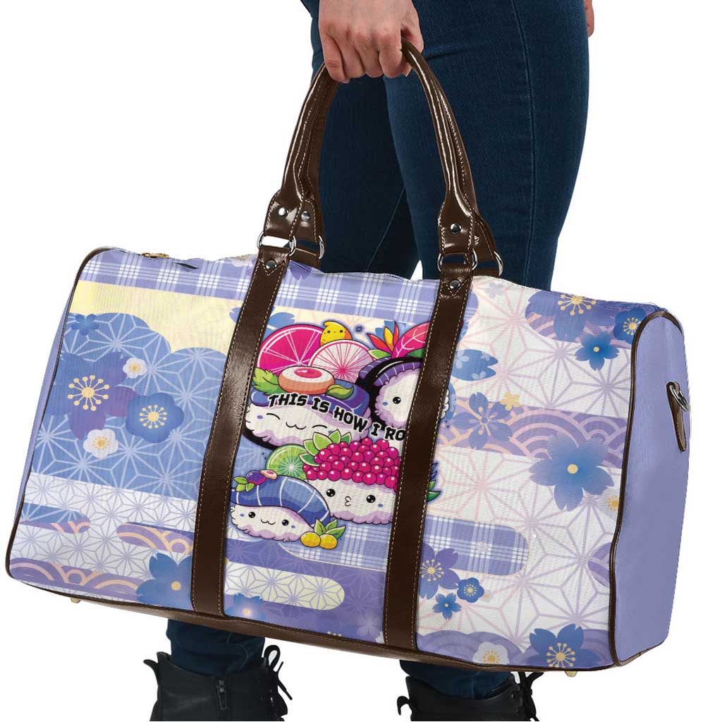 Japanese Kawaii Sushi Travel Bag Blue Wagara Palaka This Is How I Roll LT9 - Polynesian Pride