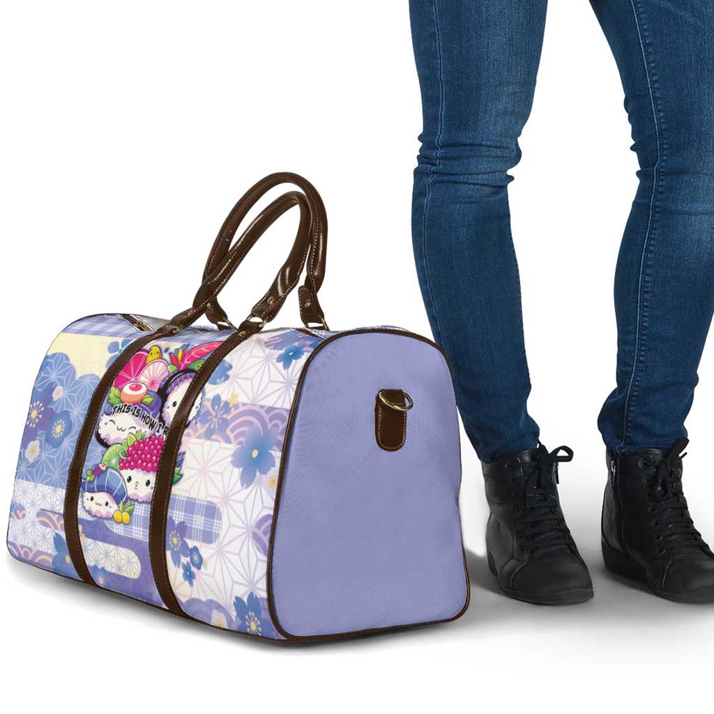 Japanese Kawaii Sushi Travel Bag Blue Wagara Palaka This Is How I Roll LT9 - Polynesian Pride