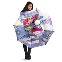 Japanese Kawaii Sushi Umbrella Blue Wagara Palaka This Is How I Roll LT9 - Polynesian Pride