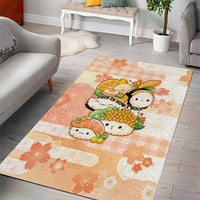 Japanese Kawaii Sushi Area Rug Peach Wagara Palaka This Is How I Roll LT9 - Polynesian Pride