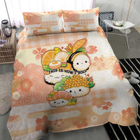 Japanese Kawaii Sushi Bedding Set Peach Wagara Palaka This Is How I Roll LT9 - Polynesian Pride