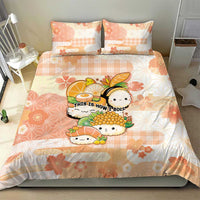 Japanese Kawaii Sushi Bedding Set Peach Wagara Palaka This Is How I Roll LT9 - Polynesian Pride