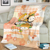 Japanese Kawaii Sushi Blanket Peach Wagara Palaka This Is How I Roll LT9 - Polynesian Pride