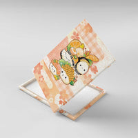 Japanese Kawaii Sushi Canvas Wall Art Peach Wagara Palaka This Is How I Roll LT9 With Frame Peach - Polynesian Pride
