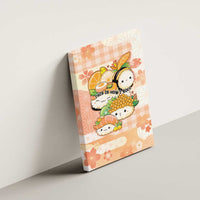Japanese Kawaii Sushi Canvas Wall Art Peach Wagara Palaka This Is How I Roll LT9 - Polynesian Pride