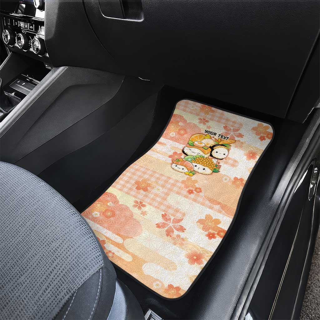 Personalized Japanese Kawaii Sushi Car Mats Peach Wagara Palaka This Is How I Roll LT9 - Polynesian Pride