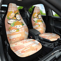 Japanese Kawaii Sushi Car Seat Cover Peach Wagara Palaka This Is How I Roll LT9 One Size Peach - Polynesian Pride