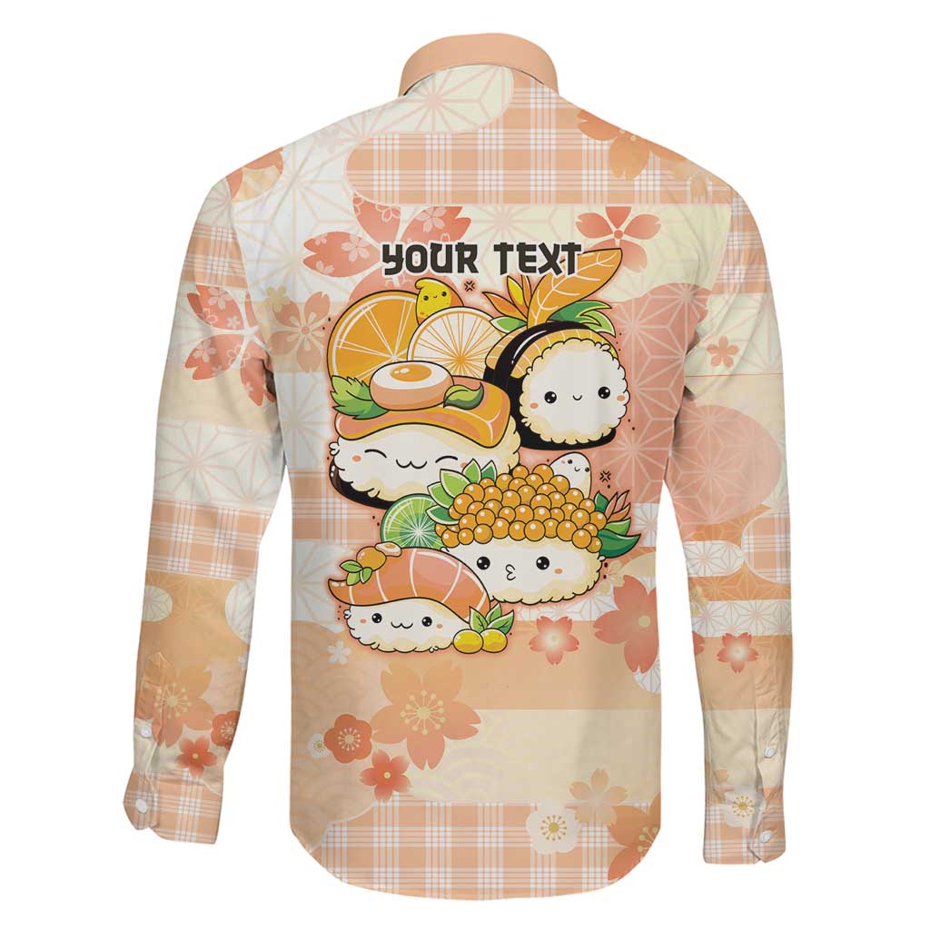 Personalized Japanese Kawaii Sushi Family Matching Mermaid Dress and Hawaiian Shirt Peach Wagara Palaka This Is How I Roll