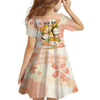 Personalized Japanese Kawaii Sushi Family Matching Summer Maxi Dress and Hawaiian Shirt Peach Wagara Palaka This Is How I Roll