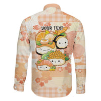 Personalized Japanese Kawaii Sushi Family Matching Summer Maxi Dress and Hawaiian Shirt Peach Wagara Palaka This Is How I Roll