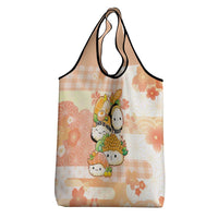 Japanese Kawaii Sushi Grocery Bag Peach Wagara Palaka This Is How I Roll LT9 - Polynesian Pride