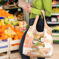 Japanese Kawaii Sushi Grocery Bag Peach Wagara Palaka This Is How I Roll LT9 - Polynesian Pride
