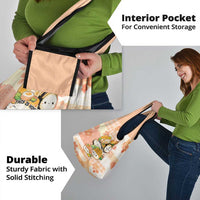 Japanese Kawaii Sushi Grocery Bag Peach Wagara Palaka This Is How I Roll LT9 - Polynesian Pride