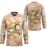 Personalized Japanese Kawaii Sushi Hockey Jersey Peach Wagara Palaka This Is How I Roll LT9 - Polynesian Pride