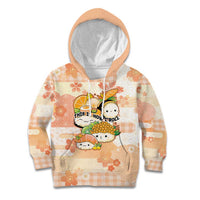 Personalized Japanese Kawaii Sushi Kid Hoodie Peach Wagara Palaka This Is How I Roll LT9 Hoodie Peach - Polynesian Pride