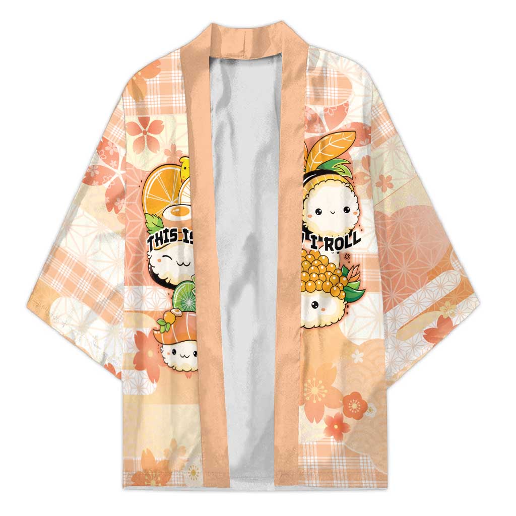 Personalized Japanese Kawaii Sushi Kimono Peach Wagara Palaka This Is How I Roll LT9 Unisex Peach - Polynesian Pride