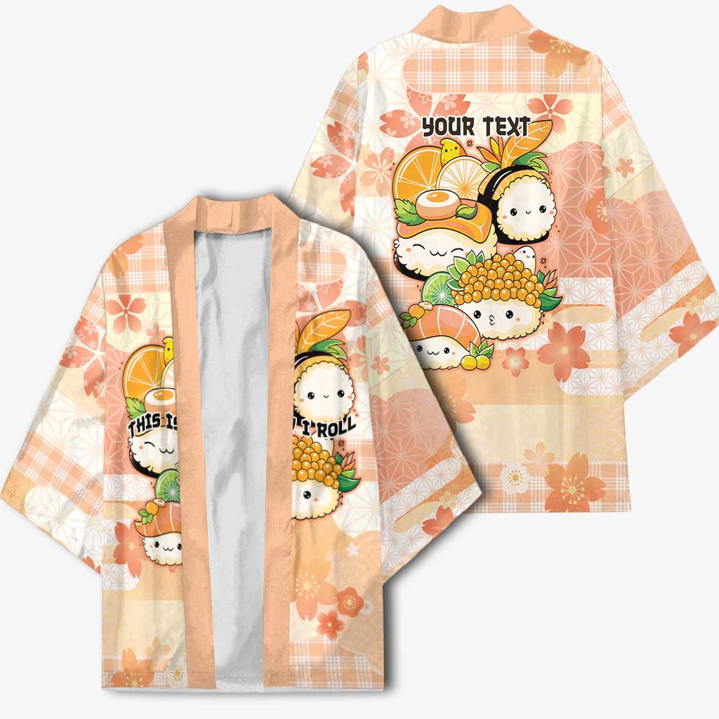 Personalized Japanese Kawaii Sushi Kimono Peach Wagara Palaka This Is How I Roll LT9 - Polynesian Pride