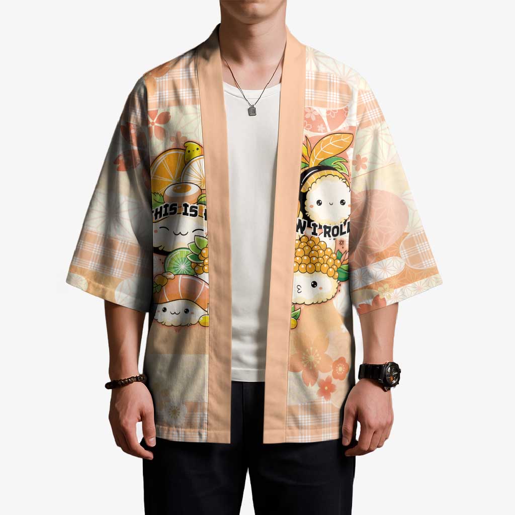Personalized Japanese Kawaii Sushi Kimono Peach Wagara Palaka This Is How I Roll LT9 - Polynesian Pride