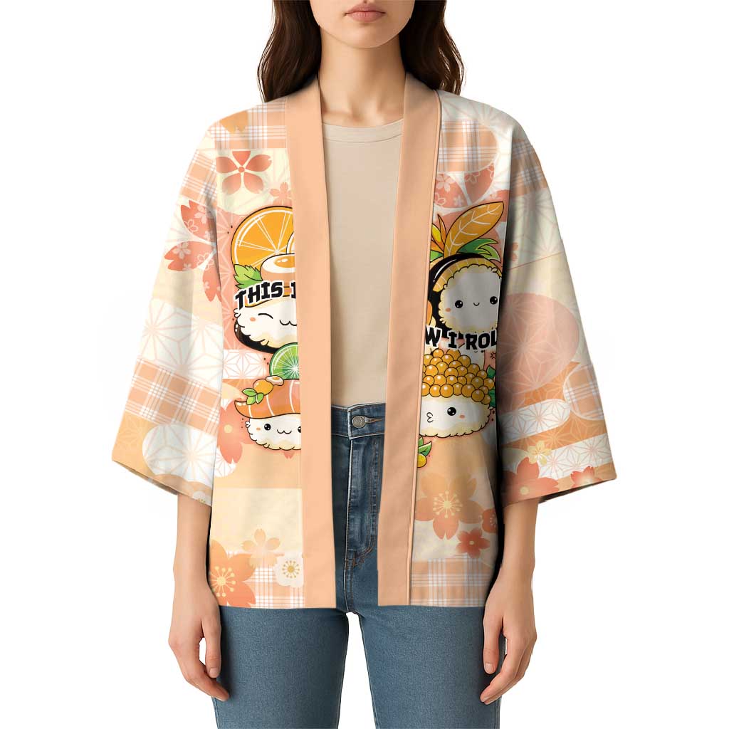 Personalized Japanese Kawaii Sushi Kimono Peach Wagara Palaka This Is How I Roll LT9 - Polynesian Pride