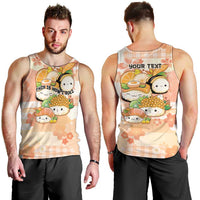 Personalized Japanese Kawaii Sushi Men Tank Top Peach Wagara Palaka This Is How I Roll LT9 - Polynesian Pride