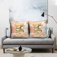 Japanese Kawaii Sushi Pillow Cover Peach Wagara Palaka This Is How I Roll LT9 - Polynesian Pride