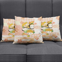Japanese Kawaii Sushi Pillow Cover Peach Wagara Palaka This Is How I Roll LT9 - Polynesian Pride