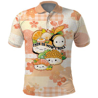 Personalized Japanese Kawaii Sushi Polo Shirt Peach Wagara Palaka This Is How I Roll LT9 Peach - Polynesian Pride