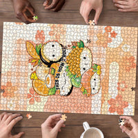 Japanese Kawaii Sushi Puzzle Peach Wagara Palaka This Is How I Roll LT9 - Polynesian Pride