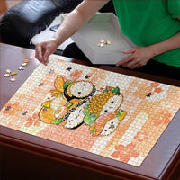 Japanese Kawaii Sushi Puzzle Peach Wagara Palaka This Is How I Roll LT9 - Polynesian Pride
