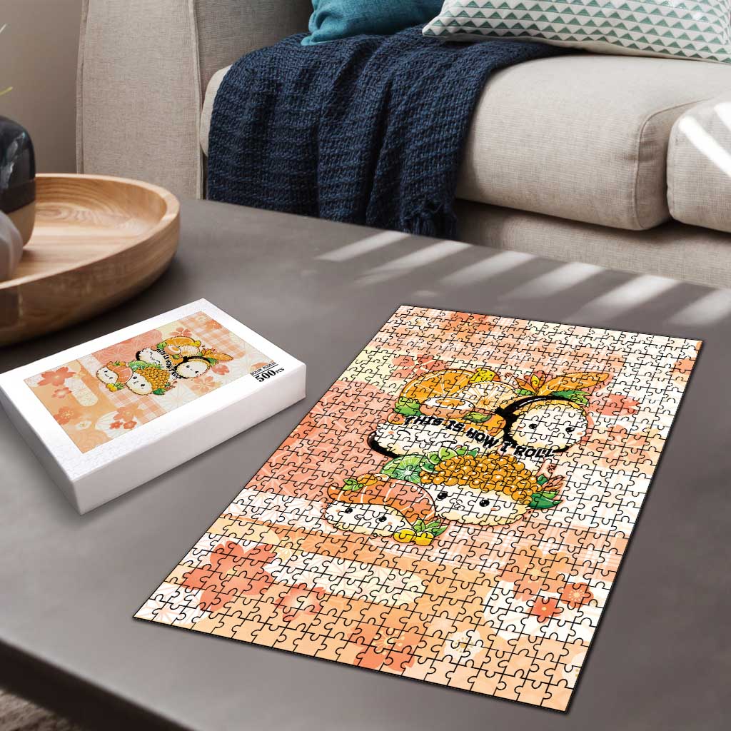 Japanese Kawaii Sushi Puzzle Peach Wagara Palaka This Is How I Roll LT9 - Polynesian Pride