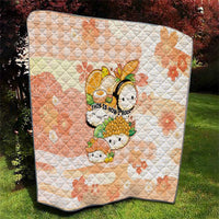 Japanese Kawaii Sushi Quilt Peach Wagara Palaka This Is How I Roll LT9 - Polynesian Pride