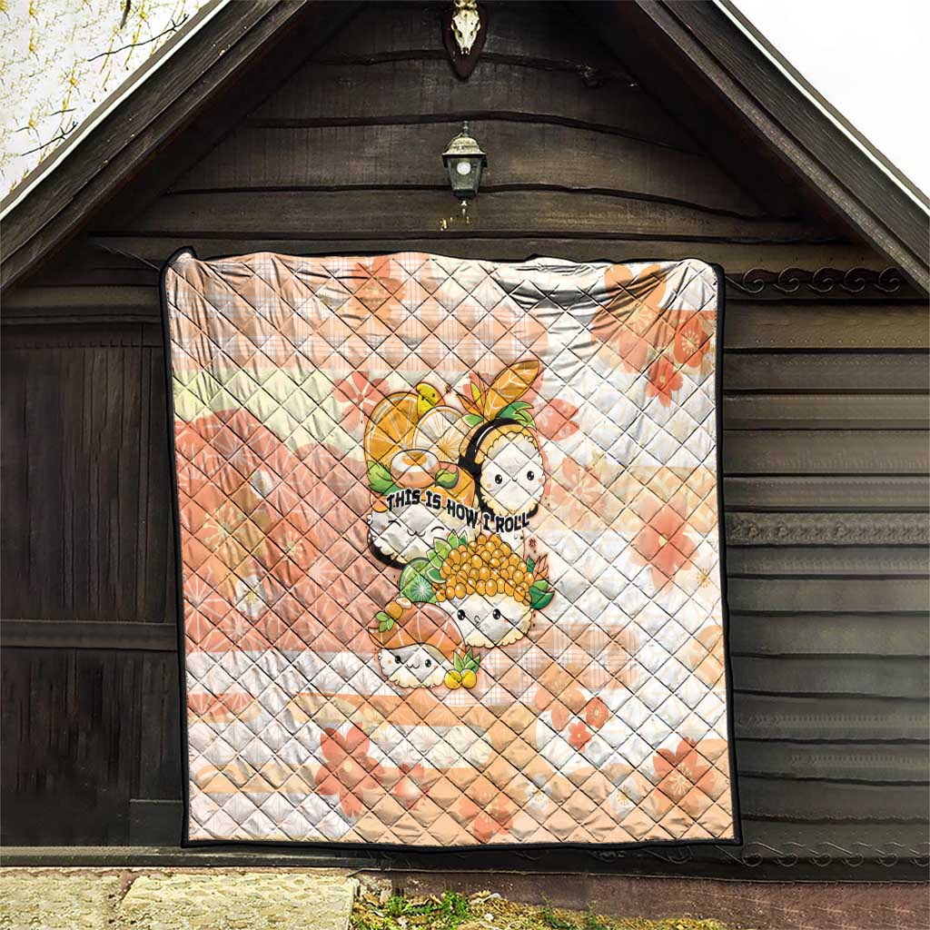 Japanese Kawaii Sushi Quilt Peach Wagara Palaka This Is How I Roll LT9 - Polynesian Pride