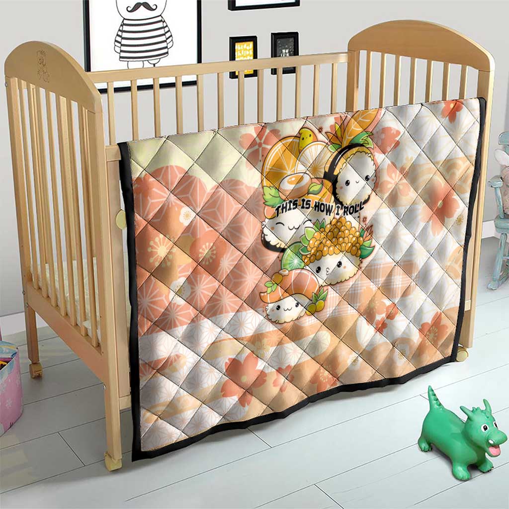 Japanese Kawaii Sushi Quilt Peach Wagara Palaka This Is How I Roll LT9 - Polynesian Pride