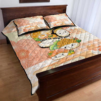 Japanese Kawaii Sushi Quilt Bed Set Peach Wagara Palaka This Is How I Roll LT9 - Polynesian Pride