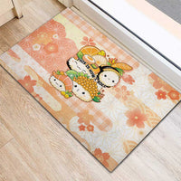 Japanese Kawaii Sushi Rubber Doormat Peach Wagara Palaka This Is How I Roll