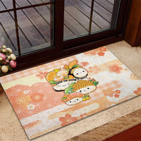 Japanese Kawaii Sushi Rubber Doormat Peach Wagara Palaka This Is How I Roll