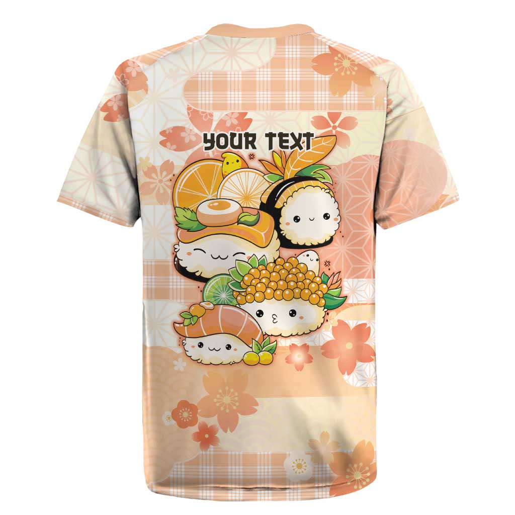 Personalized Japanese Kawaii Sushi Rugby Jersey Peach Wagara Palaka This Is How I Roll LT9 - Polynesian Pride