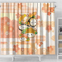 Japanese Kawaii Sushi Shower Curtain Peach Wagara Palaka This Is How I Roll LT9 - Polynesian Pride