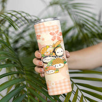 Personalized Japanese Kawaii Sushi Skinny Tumbler Peach Wagara Palaka This Is How I Roll LT9 - Polynesian Pride