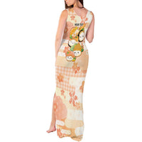 Personalized Japanese Kawaii Sushi Tank Maxi Dress Peach Wagara Palaka This Is How I Roll LT9 - Polynesian Pride