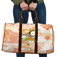 Japanese Kawaii Sushi Travel Bag Peach Wagara Palaka This Is How I Roll LT9 Peach - Polynesian Pride