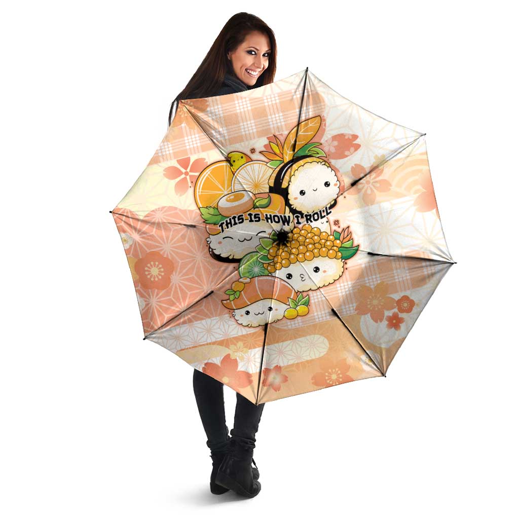 Japanese Kawaii Sushi Umbrella Peach Wagara Palaka This Is How I Roll LT9 - Polynesian Pride